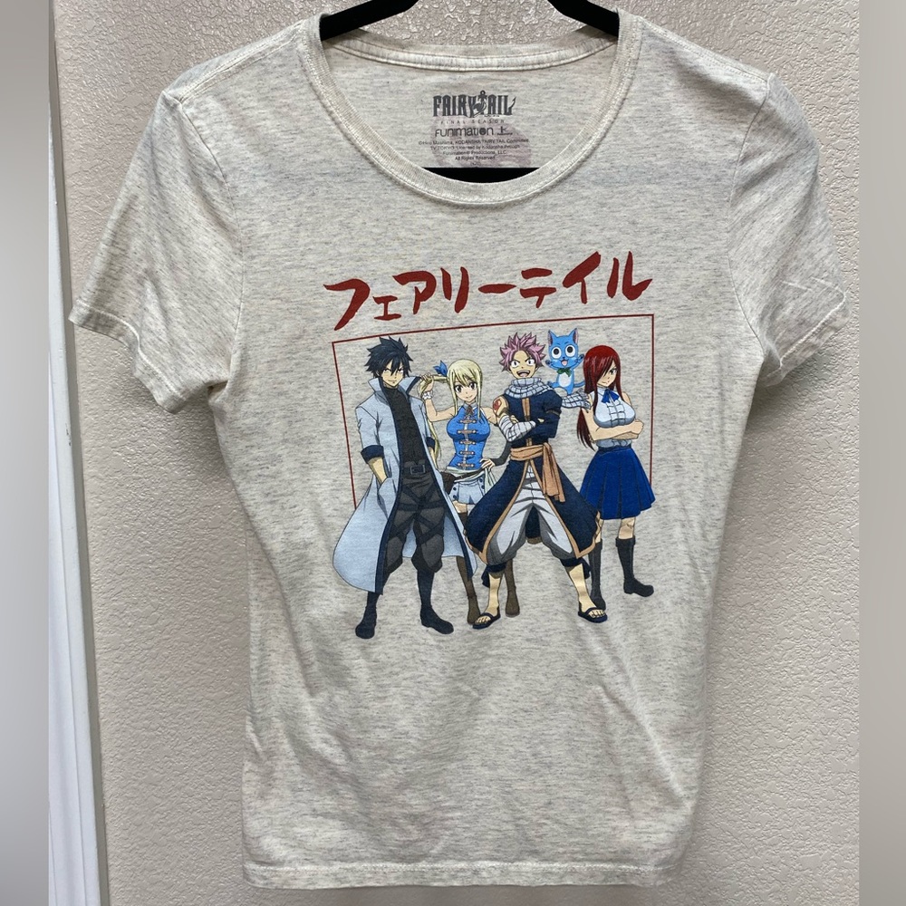 FAIRYTAIL, Anime, Juniors, Cream and heathery gray, Size S